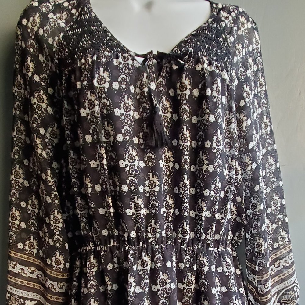 Madewell Lightweight Black & White Dress - Size 4